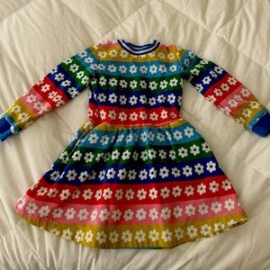 Mini boden rainbow dress size 4- 5 years